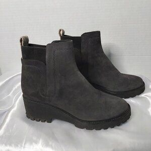 Dolce Vita Huey H20 Charcoal Suede Boots Size 9.5